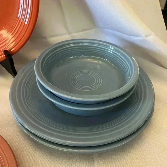 Vintage Homer Laughlin Multicolor Fiestaware China Set of 11 - Picture 4 of 9